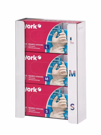 Glove dispenser, HENDI, 3 boxes, Silver, 260x96x(H)390mm