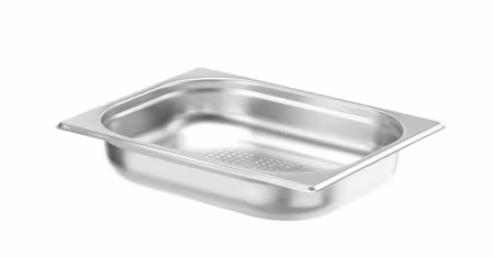 GN 1/2 container, perforated, HENDI, Profi Line PLUS, GN 1/2, 4L, Silver, 325x265x(H)65mm