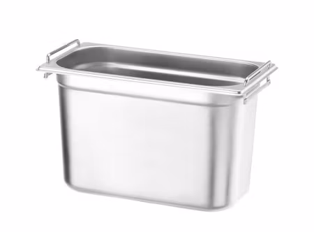 GN 1/3 container, dropped handles, HENDI, Profi Line PLUS, GN 1/3, 7,8L, Silver, 325x176x(H)200mm