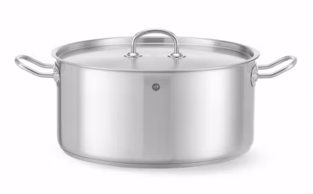 Gryta low - med Lock, HENDI, Kitchen Line, 11,9L, ⌀320x(H)150mm