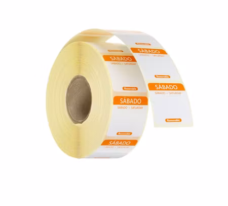 Daily food safety labels, multi-use, easy Avtagbar , HENDI, Saturday, Orange, 1000 pcs., 25x25mm