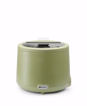 Soup kettle UNIQ , HENDI, designad av Robert Bronwasser, 8L, Grön, 230V/500W, ⌀365x(H)325mm