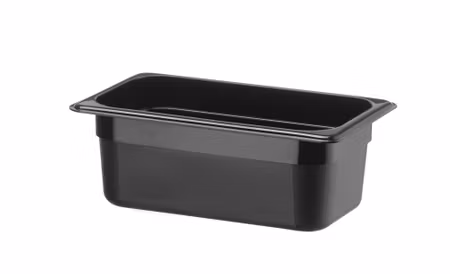 GN 1/4 container, HENDI, Kitchen Line, GN 1/4, 2,4L, Svart, 265x160x(H)100mm