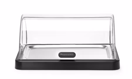 Roll top cooling display Duo UNIQ, HENDI, designad av Robert Bronwasser, Single, Svart, 460x355x(H)220mm, Rectangular