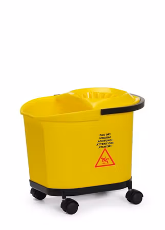 Mop bucket, HENDI, 16L, Gul, 405x296x(H)340mm
