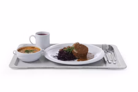 Polyester Bricka för self-service restaurants, AmerBox, GN 1/1, Granite, 530x325mm, Rectangular