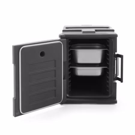 Thermo catering container 2x GN 1/1 200, AmerBox, Dark grey, 477x680x(H)620mm