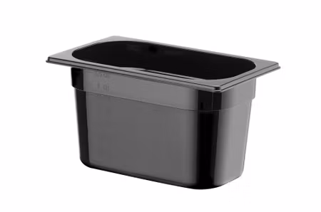 GN 1/4 container COOL, HENDI, COOL, GN 1/4, 3,8L, Svart, 265x163x(H)150mm