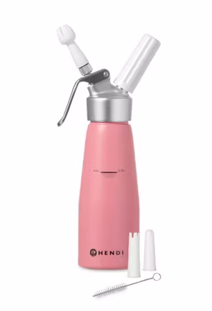 Cream whipper, HENDI, 0,5L, Pastel pink, ⌀80x(H)260mm