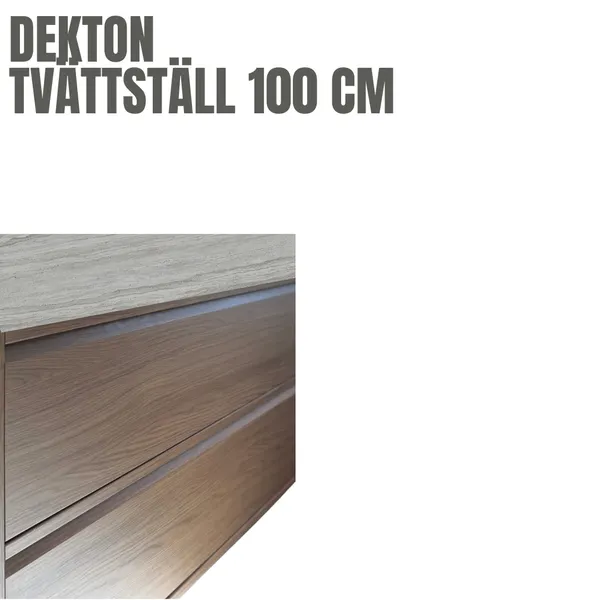 DEKTON Tvättställ 100 cm – Till IKEA och HAVEN kommod eller frihängande
