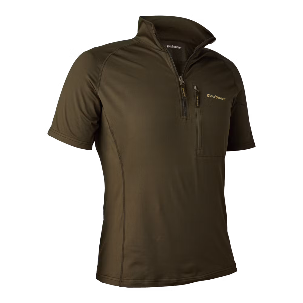 DEERHUNTER Excape Insulated T-shirt with Zip-neck