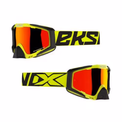 EKS-S Flo Yellow/Black Red Mirror