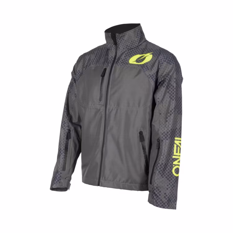 O'NEAL SHORE Rain Jacket Gray/Neon Yellow