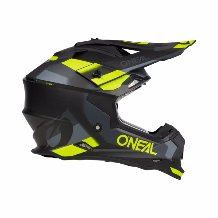 O'NEAL 2SRS Helmet SPYDE Black/Gray/Neon Yellow