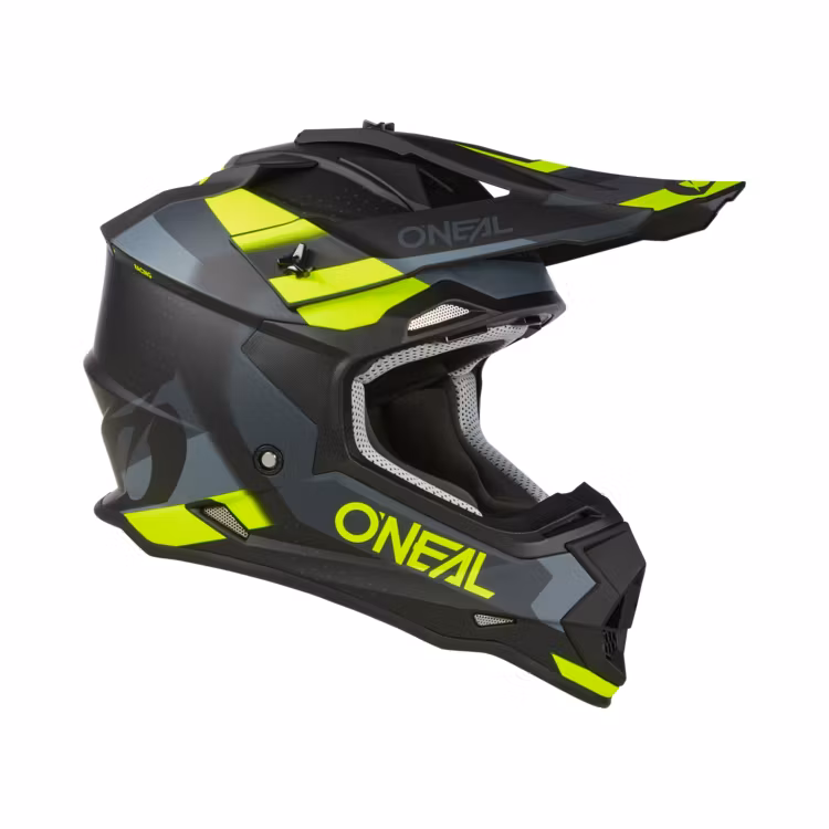 O'NEAL 2SRS Helmet SPYDE Black/Gray/Neon Yellow