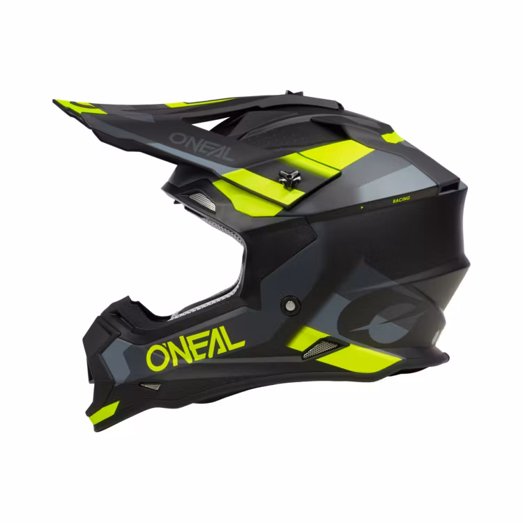 O'NEAL 2SRS Helmet SPYDE Black/Gray/Neon Yellow