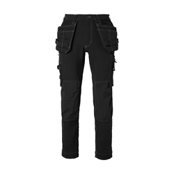 TOPSWEDE Hantverksbyxa Craftsmen 4-vägsstretch Svart