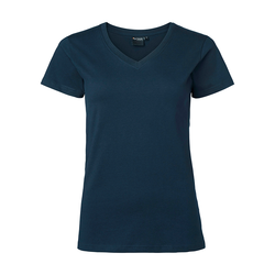 TOPSWEDE 202 V-ringad T-shirt DAM Marin