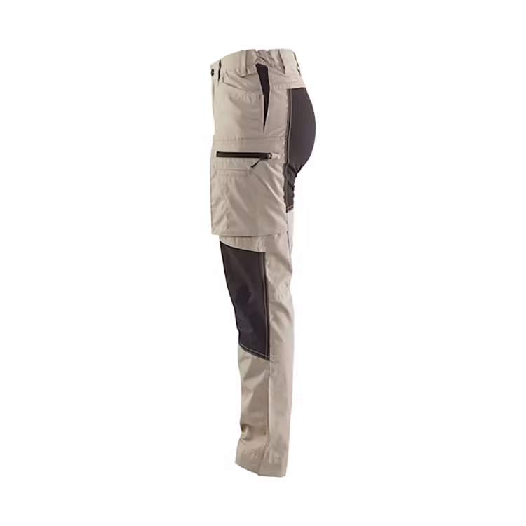 BLÅKLÄDER Servicebyxa med stretch Dam Sand/Svart