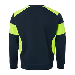 TOPSWEDE Collegetröja Marin / Fluorescerande Gul