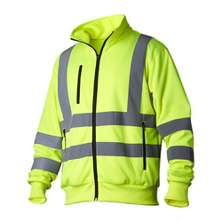 VIDAR WORKWEAR Zip-tröja varsel Fluorescerande Gul Klass 3