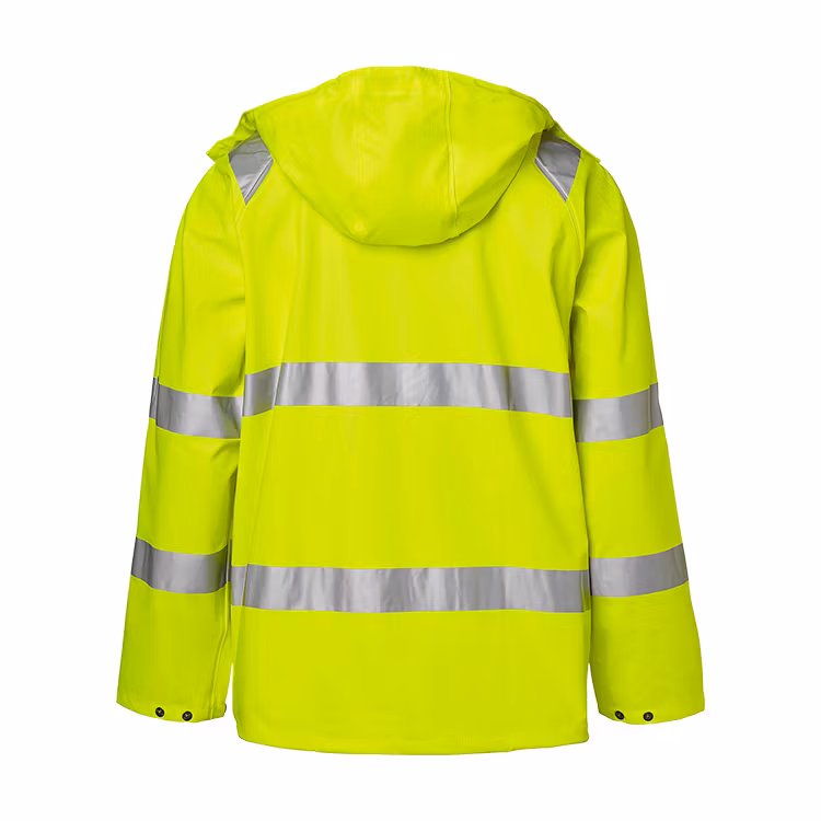 TOPSWEDE 9394 Rain Jacket Hi-Vis Fluorescent yellow