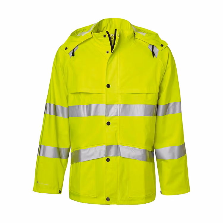 TOPSWEDE 9394 Rain Jacket Hi-Vis Fluorescent yellow