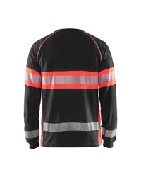 BLÅKLÄDER Långärmad T-shirt Varsel Sv/Varselröd