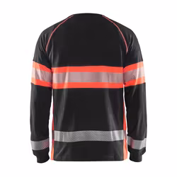 BLÅKLÄDER Långärmad T-shirt Varsel Sv/Varselröd