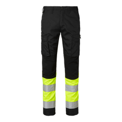 TOP SWEDE 220 Service Trousers Black/Flourescent Yellow C50