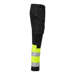 TOP SWEDE 220 Service Trousers Black/Flourescent Yellow C50