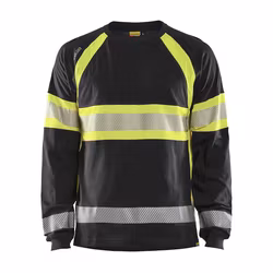 BLÅKLÄDER Långärmad T-shirt Varsel Sv/Varselgul