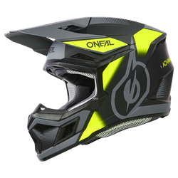 O'NEAL 3SRS Helmet Vision BLACK/NEON YELLOW/GRAY