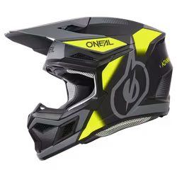 O'NEAL 3SRS Helmet Vision BLACK/NEON YELLOW/GRAY