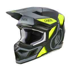 O'NEAL 3SRS Helmet Vision BLACK/NEON YELLOW/GRAY