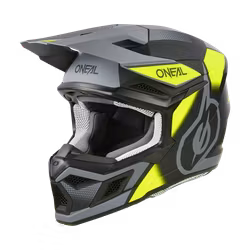 O'NEAL 3SRS Helmet Vision BLACK/NEON YELLOW/GRAY