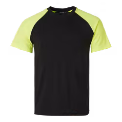TOPSWEDE 225 T-shirt Black/fluorescent yellow -XL