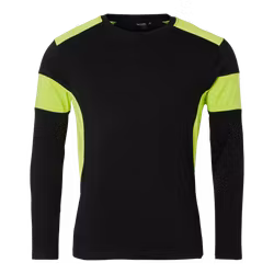 TOPSWEDE 212 T-shirt Black/fluorescent yellow - L