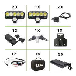 LEDX LIGHTS Enduro Kit Pro 141 Wh