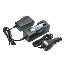 NEXTORCH uppladdningsbart batteri 18650, 2600 mah inkl laddare för 12 & 220V