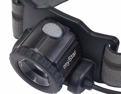 NEXTORCH Mystar 2.0 pannlampa svart, 760 lm uppladdningsbart batteri