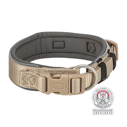 TRIXIE Premium halsband, X-bred, sand/grafit