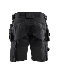 BLÅKLÄDER Hantverksshorts Stretch - Svart