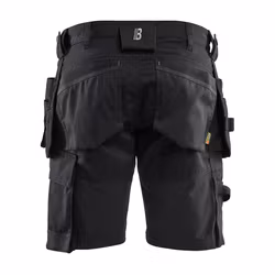 BLÅKLÄDER Hantverksshorts Stretch - Svart