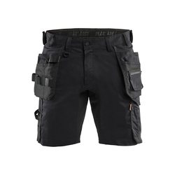 BLÅKLÄDER Hantverksshorts Stretch - Svart