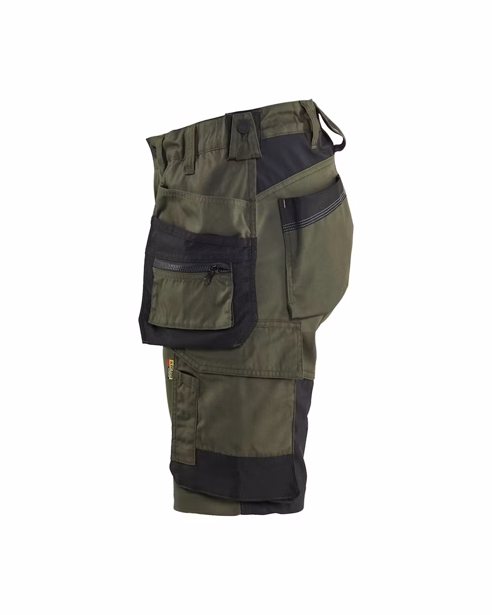 BLÅKLÄDER Hantverksshorts Stretch Dam - Skogsgrön/svart