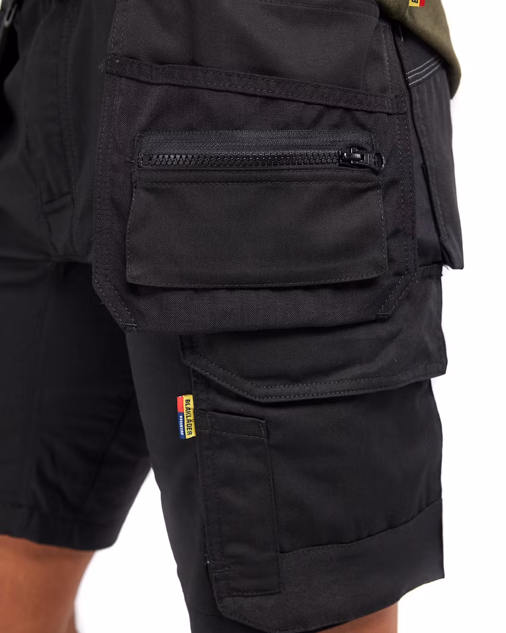 BLÅKLÄDER Hantverksshorts Stretch Dam - Svart