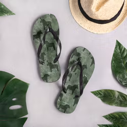 Flip-Flops - Dalahästar - Skogsgrön