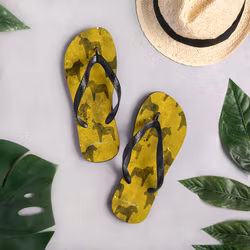 Flip-Flops - Dalahästar - Gul