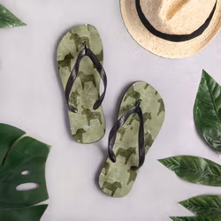 Flip-Flops - Dalahästar - Grön